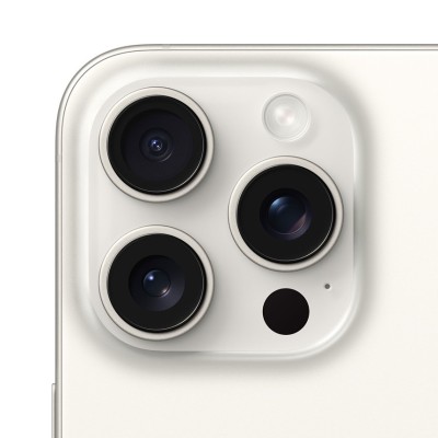 Apple iPhone 15 Pro Max 5G (8GB/256GB) White Titanium Εκθεσιακό NEW Open Box (1 Year Warranty) 100% Battery